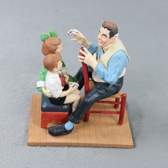 Norman Rockwell Nothing Up His Sleeve Danbury Mint Figurine 1993 Magic Trick - Picture 9 of 10